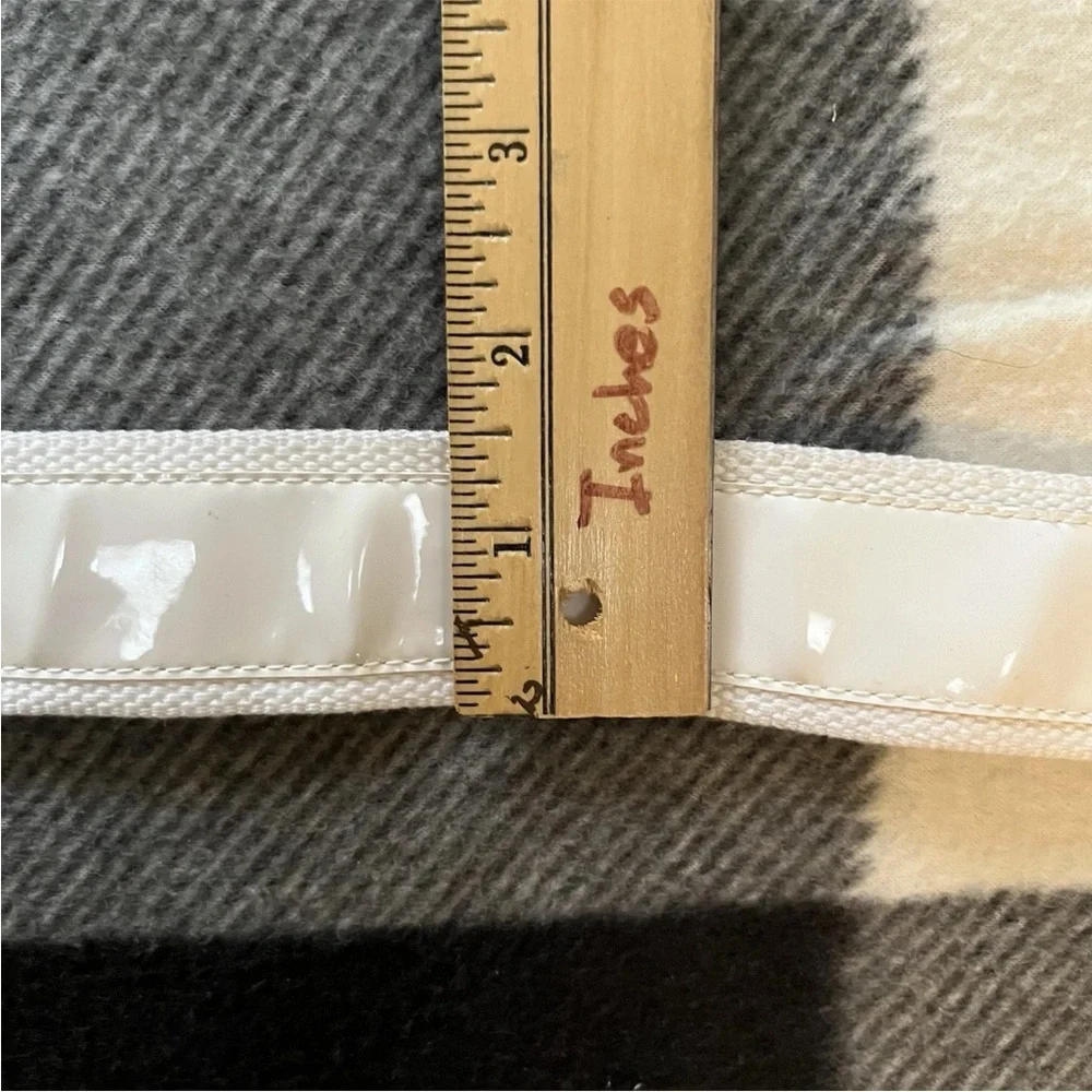 Armani Exchange Jeweled Buckle White Belt Women Size Small